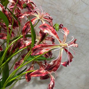 Nhân Tạo Ngọn Lửa Lily Trang Trí Đám Cưới Hoa Sắp Xếp Bất Cảm Ứng Mô Phỏng Hoa - Product Image 3