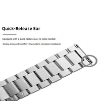 Compatible avec les bracelets de montre, bracelet en acier inoxydable à trois maillons pour IWatch, pour GT56, fermoir pliable, multi-bandes