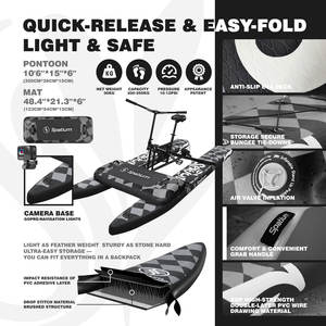 スパティウムポントゥーンウォーターペダルバイクインフレータブルハイドロバイクウォーター自転車ウォーターサイクルバイク - Product Image 2