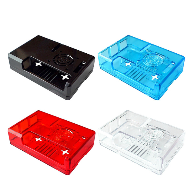 Raspberry Pi3 Model B+ ABS Case Black Transparent White Plastic Box Cover Shell Compatible Raspberry Pi 3Model B + Plus
