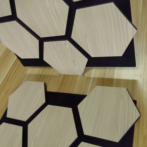 Hexagone de panneau mural acoustique sans bois à haute densité de conception européenne moderne 560*700*18 halls d'hôtel indépendants - Product Image 4
