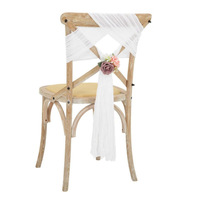 Nœuds de chaise en gaze vert foncé élégants pour mariages, banquets, fêtes, décorations de dossier de chaise en tissu de fromage