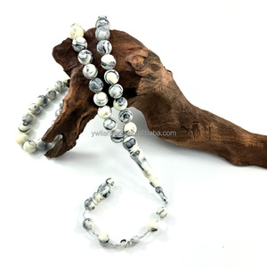 Top Grade Dubai 10mm Blanco-Púrpura Mixto Ámbar <span class=keywords><strong>Tasbih</strong></span> Combo Set - 51 Cuentas, Ideal para la oración de Ramadán y regalos - Product Image 4