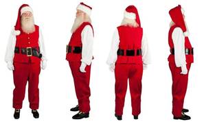 Adult Santa Claus Christmas Costume Cosplay <b>Suit</b> with Top and Pants for Men - Product Image 5