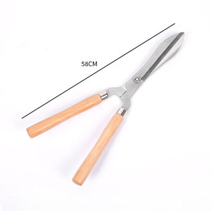 Hiroki Oka Hedge <b>Shears</b> 58Cm Stainless Steel Blade Thickened Wooden Handle Manual Garden Trim <b>Tool</b> - Product Image 1