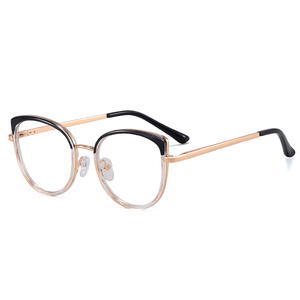 MS 991031 nuova moda per bambini simpatici Cat Eye TR90 + metallo montatura ottica occhiali firmati luce blu Logo personalizzato - Product Image 4