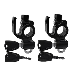 Verrou de <span class=keywords><strong>casque</strong></span> YH3277, verrou de sécurité universel pour <span class=keywords><strong>casque</strong></span> de <span class=keywords><strong>moto</strong></span> avec guidon de 22 mm, <span class=keywords><strong>cadenas</strong></span> avec 2 clés (noir) - Product Image 2