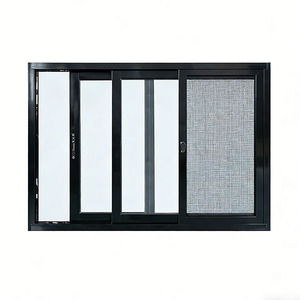 Jendela Geser Anti Badai Kedap Suara Berlapis Ganda dari Aluminium Alloy untuk Rumah, Jendela Geser <span class=keywords><strong>Horizontal</strong></span> - Product Image 4