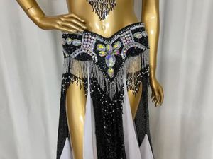 <span class=keywords><strong>Costume</strong></span> de danse du ventre professionnel pour femmes, vente chaude, tenue pour spectacle sur scène, ensemble de 3 pièces, <span class=keywords><strong>costume</strong></span> de danseuse de carnaval orné de perles - Product Image 6