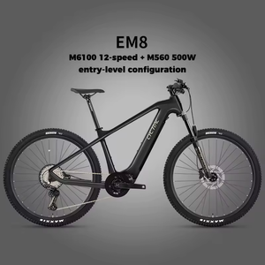 <span class=keywords><strong>Bicicleta</strong></span> Eléctrica <span class=keywords><strong>de</strong></span> Montaña EM8 con Cuadro <span class=keywords><strong>de</strong></span> Fibra <span class=keywords><strong>de</strong></span> Carbono Premium, Motor Bafang M560 <span class=keywords><strong>de</strong></span> 500W, 12 Velocidades, <span class=keywords><strong>Horquilla</strong></span> ROCKSHOX M6100, 48V 672Wh - Product Image 5