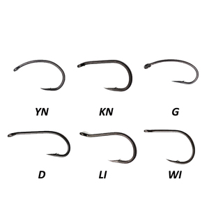 Hameçons de pêche à la carpe, revêtement, hameçons de carpe, acier à haute teneur en carbone, hameçons de pêche, noir mat avec micro-barbes, montages <span class=keywords><strong>Chod</strong></span>, montages Hair, hameçons, matériel de pêche - Product Image 1