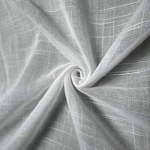 Nouveau rideau transparent en mousseline <span class=keywords><strong>de</strong></span> polyester 100% résistant à l'abrasion, rayé, blanc, imperméable, fil <span class=keywords><strong>de</strong></span> chiffon, occultation 41%-85% - Product Image 3
