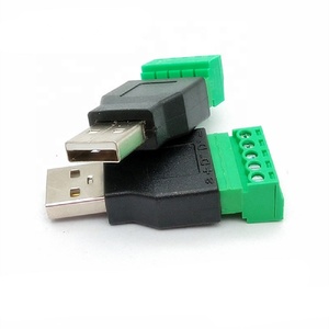 USB 2.0ชนิดตัวผู้ไป<span class=keywords><strong>5</strong></span>พินตัวเชื่อมต่อแบบสกรูแจ็ค USB พร้อมตัวป้องกัน USB2.0เพื่อเสียบปลั๊กเทอร์มินัลบล็อก - Product Image 5