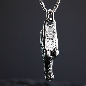 Colliers pendentifs personnalisés en acier inoxydable Yunnique, breloques hache viking, pendentif animal vintage, totem gothique punk, faune sauvage - Product Image 3