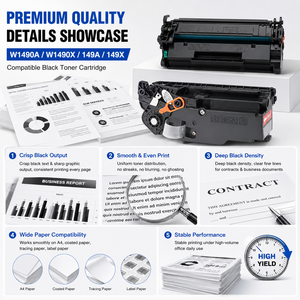 Cartucho de Tóner Negro Compatible XinYu W1490A <span class=keywords><strong>W1490X</strong></span> 149A 149X para HP LaserJet Pro 4004dn 4004dw MFP 4104fdw 4104fdn - Product Image 3