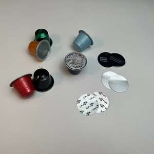 2025 <span class=keywords><strong>Capsules</strong></span> de café expresso <span class=keywords><strong>vides</strong></span> en aluminium de vente chaude de 15ml <span class=keywords><strong>pour</strong></span> l'autocollant de capsule de café - Product Image 4