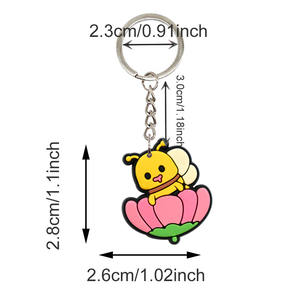 Prix usine En Gros llaveros De Goma Dibujos Animados Personnalisable Designer <span class=keywords><strong>Porte</strong></span>-clés pour Sac Accessoires - Product Image 6