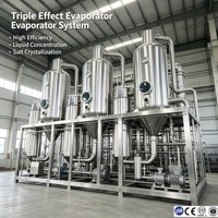 Unidad de Cristalización por Evaporación Multiefecto de Alta Eficiencia para Cloruro de Potasio, Acero Inoxidable SS304, CE ISO, para Uso Industrial