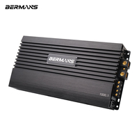 Amplificateur de voiture mono 1500W de classe AB style coréen avec logo lumineux, dissipateur thermique et filtre de croisement OEM ODM – Vente en gros