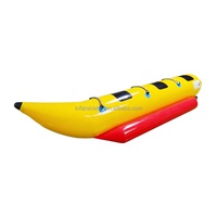 Balançoire gonflable hermétique à l'eau Totter Banana Boat Bateau flottant remorquable Jouets aquatiques pour adultes et enfants