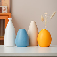 Vase en céramique personnalisé fleur séchée créatif hydroponique Biscuit cuisson vase décoration de la maison