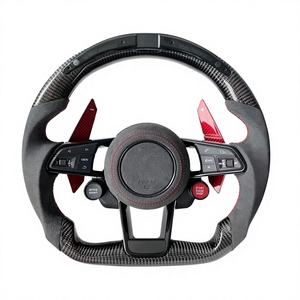 Volante Deportivo de Alta Gama en Fibra de Carbono Forjada y Cuero con Pantalla LED y Calefacción para Audi - Product Image 1