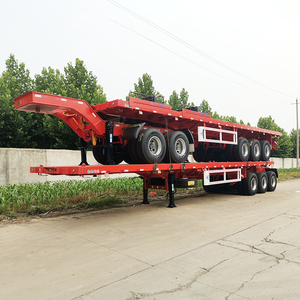 Super Link semi-remorque à plat 40ft conteneur tandem 60-80 tonnes Super Link semi-remorque à plat - Product Image 6