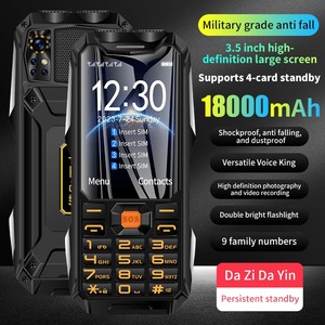 Téléphone portable à boutons Q9 2G, écran HD 3,5 pouces, 4 cartes SIM, batterie 4500 mAh, lampe torche, radio FM, robuste - Product Image 5