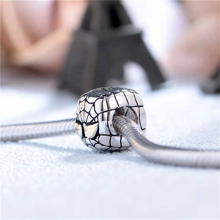 Bracelet Anneau Argent Cordon Cuir Réglable Homme