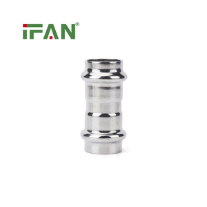 <span class=keywords><strong>Raccord</strong></span> à sertir double IFAN anti-fuite en acier inoxydable 304, 1/2"-2", qualité alimentaire, pour <span class=keywords><strong>eau</strong></span> <span class=keywords><strong>potable</strong></span>, <span class=keywords><strong>raccord</strong></span> de couplage PEX - Product Image 1