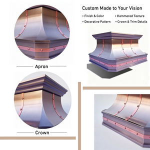 <span class=keywords><strong>Hotte</strong></span> de cuisine îlot de luxe sur mesure en acier inoxydable de qualité architecturale, finition brossée, montage <span class=keywords><strong>au</strong></span> <span class=keywords><strong>plafond</strong></span>, sans moteur intégré, design architectural - Product Image 6