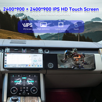 ZWNAV Layar GPS Dashboard Mobil Ganda Baru 12,3 Inci untuk Land Rover Range Rover Executive 2013-2017 Multimedia GPS Navi Car Player