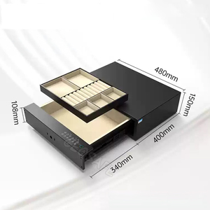 Ceqsafe ngăn kéo an toàn hộp khóa an ninh thép vân tay & khóa kỹ thuật số với tiền điện tử tiền gửi ẩn an toàn - Product Image 2