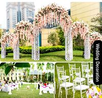 Fleurs artificielles de glycine en gros, guirlandes suspendues en plastique pour la décoration de mariages et de plafonds
