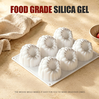 Moule en silicone à 6 cavités en forme de framboise, moule à gâteau mousse en forme de fruit, moule en silicone de qualité alimentaire pour chocolat, pudding, dessert