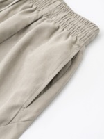 Shorts de sport en coton personnalisables avec logo – Shorts décontractés unis à taille mi-haute, élastiques, imperméables, séchage rapide, respirants, pour la plage et l'entraînement pour hommes