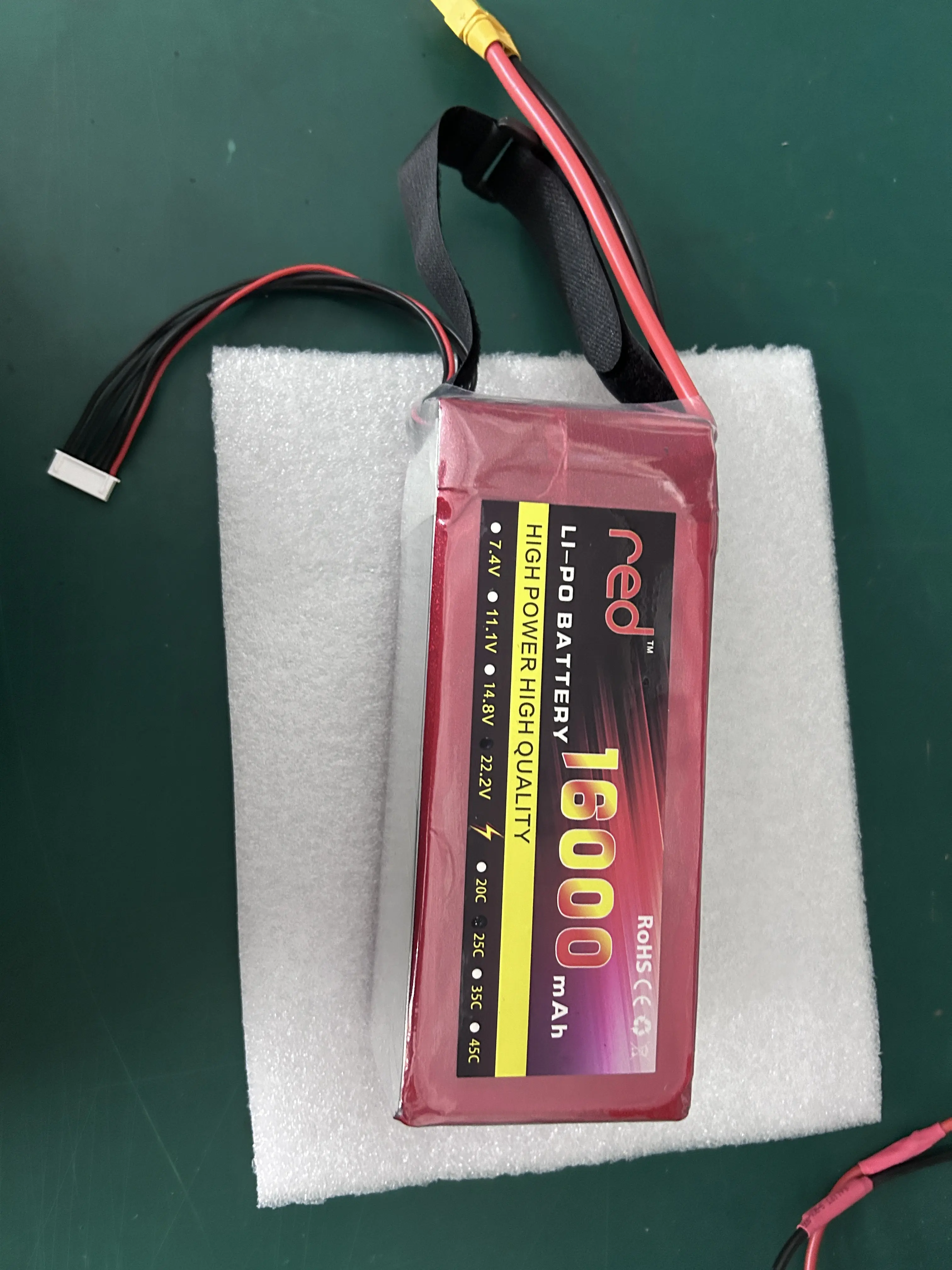 Baterai Lipo 6S 16000mah untuk Drone Sprayer, baterai polimer Lithium 22.2V pertanian