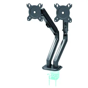 Mechanical Spring Dual Monitor Arm Aluminum PC Accessories Desktop Dual LCD Monitor Mount Computer Monitor Stand