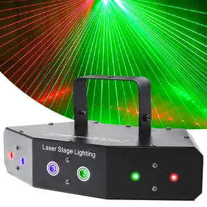 Đèn Pha Chiếu Tia Laser DMX512 Độ Sáng Cao, Đèn Pha Chiếu Tia Sáng Sắc Nét 6 Mắt Cho Thiết Bị DJ Sân Khấu