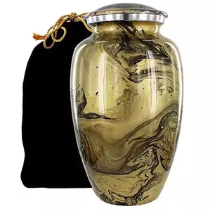 Colorful Metal Brass Cremation Urn Adult <b>Pet</b> Baby Memorial Ashes Urn European American Style Funeral Supplies Decor - Product Image 3