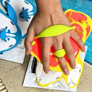 Pagaie de natation demi-main en plastique léger pour adultes – Équipement d'entraînement de natation estival - Product Image 2