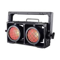 Luz LED RGBW 5 en 1 de Dos Ojos para Audiencia, Pantalla a Color de 1.77'', DMX RDM Multicanal, Luz Cegadora para Escenario, Estudio, Teatro, Conciertos