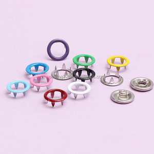 Chất Lượng Cao Nút Brass Kim Loại Năm Claw <span class=keywords><strong>Prong</strong></span> Vòng <span class=keywords><strong>Snap</strong></span> Ưa Thích Nút Cho Bé Quần Áo May Mặc - Product Image 3