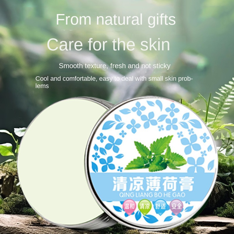Mint Ointment-External Use Body Cream with Peppermint Citronella & Eucalyptus Oil for Mosquito Bites 10g