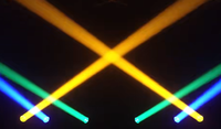 Projecteur LED 3-en-1 à tête mobile 300W avec zoom 4-35, faisceau, wash et motifs, lumière de scène DMX512 RDM, contrôle sonore, compatible Alexa