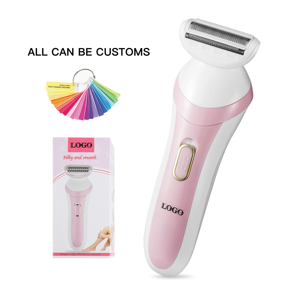 Аккумуляторная Беспроводная электрическая Женская бритва и триммер для удаления волос на теле