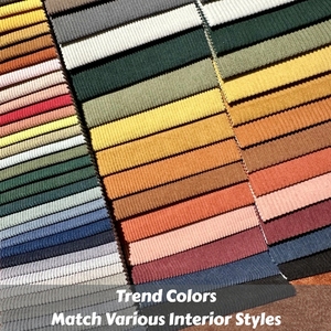 Tissu de canapé en velours côtelé multicolore en stock, épais <span class=keywords><strong>et</strong></span> durable, pour coussin de canapé, rideau, jouet, couture de vêtements - Product Image 4