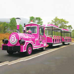 รถไฟนำเที่ยวแบบไร้ราง ดีไซน์ใหม่สุดฮิต สำหรับห้างสรรพสินค้า สวนสนุก รองรับผู้โดยสาร 40 คน ปรับความเร็วได้ 1-25 กม./ชม. - Product Image 4