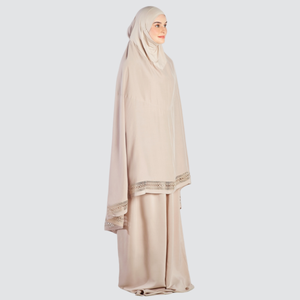 Conjunto de Oración Musulmana SIPO Eid, Telekung de Seda, Fabricante Malasio, Telekung Vietnamita Personalizado, Niqab - Product Image 2