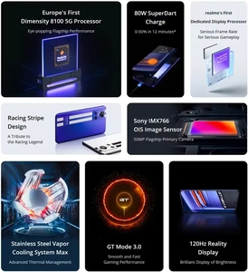 GT NEO 3สมาร์ตโฟนเดิมรอม dimensity 8100 OCTA Core CPU <span class=keywords><strong>120Hz</strong></span> AMOLED หน้าจอ5000mAh NFC โทรศัพท์มือถือ100W - Product Image 4